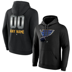 NHL St. Louis Blues Personalized Midnight Mascot Logo Pullover Hoodie