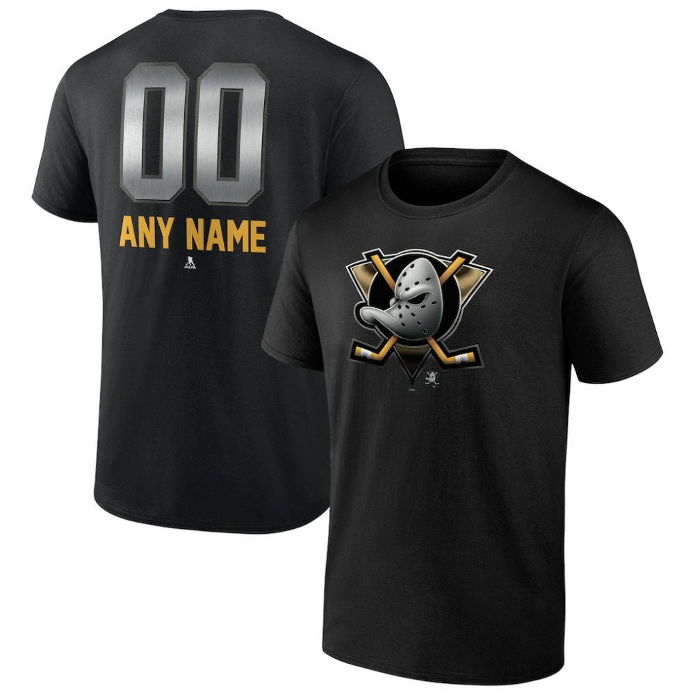 NHL Anaheim Ducks Personalized Midnight Mascot Logo T-Shirt