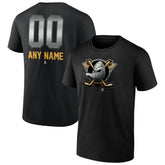 NHL Anaheim Ducks Personalized Midnight Mascot Logo T-Shirt