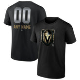 NHL Vegas Golden Knights Personalized Midnight Mascot Logo T-Shirt