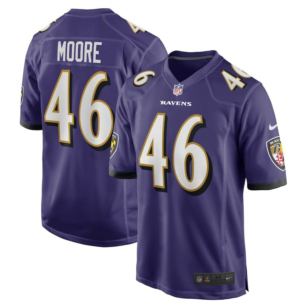Nick Moore Game Jersey - Baltimore Ravens Jerseys