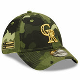 Camo Colorado Rockies New Era 2022 Armed Forces Day 39THIRTY Flex Hat