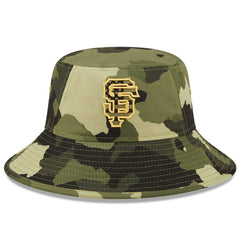 Camo San Francisco Giants New Era 2022 Armed Forces Day Bucket Hat