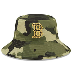 Camo Boston Red Sox New Era 2022 Armed Forces Day Bucket Hat