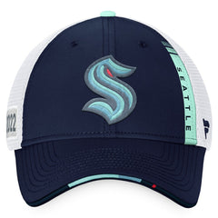 NHL Seattle Kraken Fanatics 2022 NHL Draft Authentic Pro On Stage Trucker Adjustable Hat