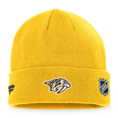 NHL Nashville Predators Fanatics Authentic Pro Rink Cuffed Knit Hat