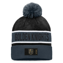NHL Vegas Golden Knights Fanatics Authentic Pro Rink Cuffed Knit Hat with Pom