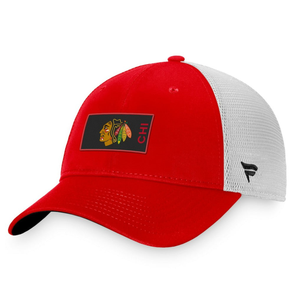 NHL Chicago Blackhawks Fanatics Authentic Pro Rink Trucker Snapback Hat
