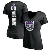 Sacramento Kings Women's Personalized Playmaker Team V-Neck T-Shirt