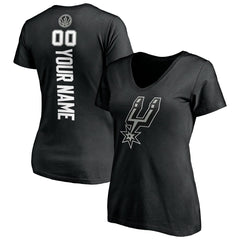 San Antonio Spurs Women's Personalized Playmaker Team V-Neck T-Shirt