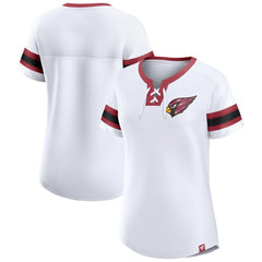 Women's Sunday Best Lace-Up T-Shirt - Arizona Cardinals T-shirts
