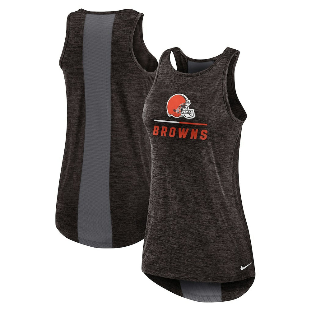 Women's High Neck Performance Tank Top - Cleveland Browns Tops