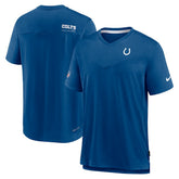 Sideline Coach Chevron Lock Up Logo V-Neck Performance T-Shirt - Indianapolis Colts T-shirts