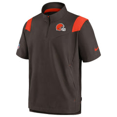 Sideline Coaches Chevron Lockup Pullover Top - Cleveland Browns Pullover