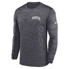 Sideline Velocity Athletic Stack Performance Long Sleeve T-Shirt - Las Vegas Raiders T-shirts