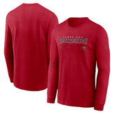Sideline Infograph Lock Up Performance Long Sleeve T-Shirt - Tampa Bay Buccaneers T-shirts