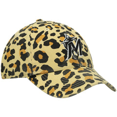 Tan Miami Marlins '47 Women's Bagheera Cheetah Clean up Adjustable Hat