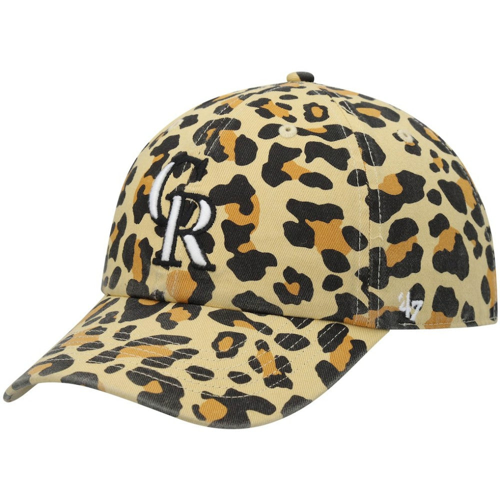 Tan Colorado Rockies '47 Women's Bagheera Cheetah Clean up Adjustable Hat