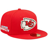 Super Bowl IV Pop Sweat 59FIFTY Fitted Hat - Kansas City Chiefs Hats
