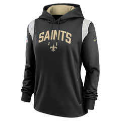 Women's Sideline Stack Performance Pullover Hoodie - New Orleans Saints Hoodies