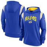 Women's Sideline Stack Performance Pullover Hoodie - Los Angeles Rams Hoodies