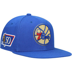 Mitchell & Ness Philadelphia 76ers 50th Anniversary Snapback Hat