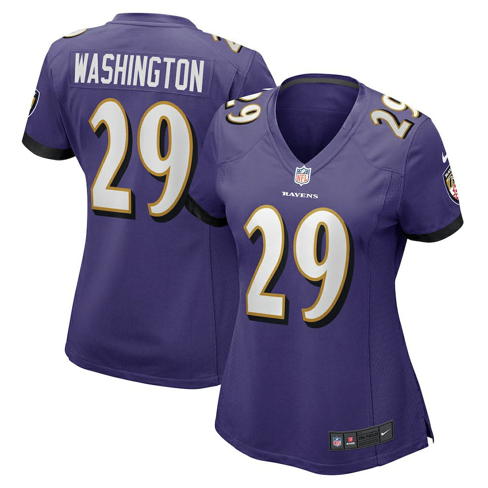Ar'Darius Washington Women's Player Game Jersey - Baltimore Ravens Jerseys