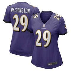 Ar'Darius Washington Women's Player Game Jersey - Baltimore Ravens Jerseys