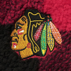NHL Chicago Blackhawks G-III 4Her by Carl Banks Women's Plaid Sherpa Quarter-Zip Jacket