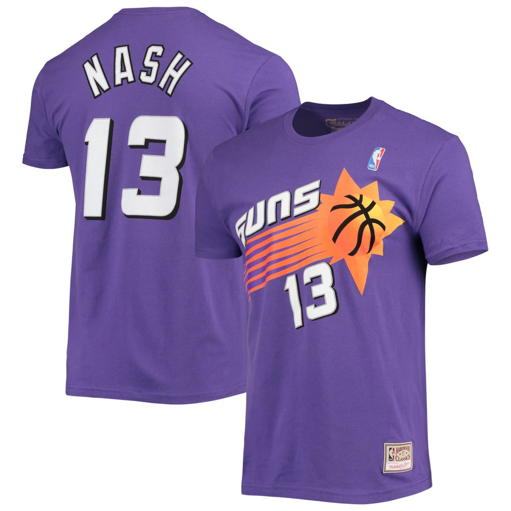 Mitchell & Ness Steve Nash Phoenix Suns Hardwood Classics Stitch Name & Number T-Shirt