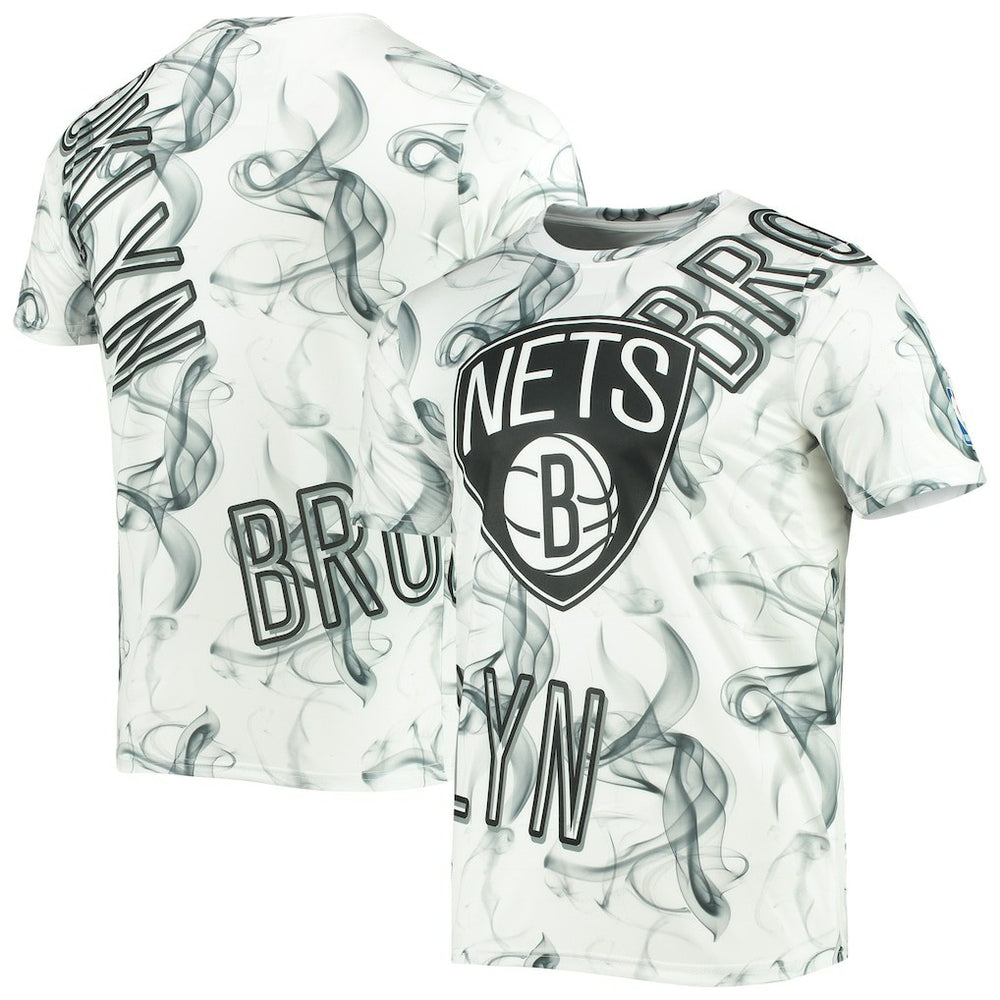 Brooklyn Nets FISLL Asymmetric Bold Smoke T-Shirt