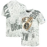 Brooklyn Nets FISLL Gold Foil Splatter Print T-Shirt