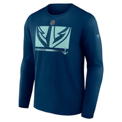 NHL Seattle Kraken Fanatics Authentic Pro Core Collection Secondary Long Sleeve T-Shirt