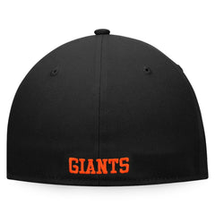 White/Black San Francisco Giants Fanatics Iconic Color Blocked Fitted Hat