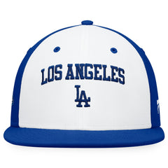 White/Royal Los Angeles Dodgers Fanatics Iconic Color Blocked Fitted Hat