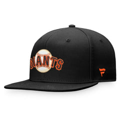 Black San Francisco Giants Fanatics Iconic Team Patch Fitted Hat