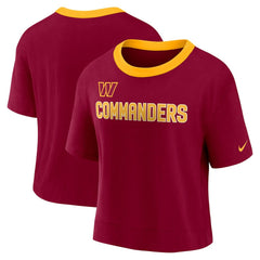 Women's High Hip Fashion Cropped Top - Washington Commanders Tops