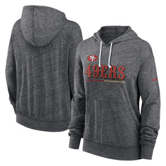 Women's Team Spirit Gym Vintage Lightweight Hoodie Top - San Francisco 49ers Hoodies