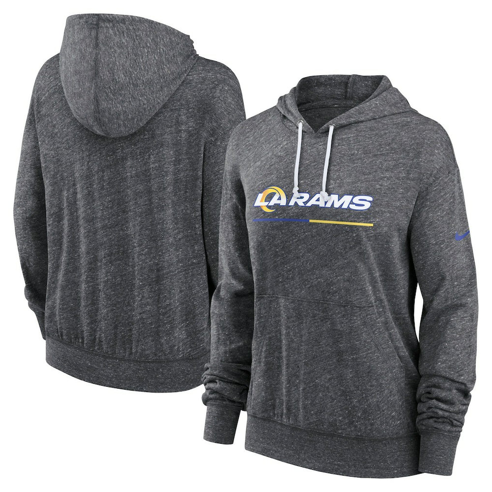 Women's Team Spirit Gym Vintage Lightweight Hoodie Top - Los Angeles Rams Hoodies