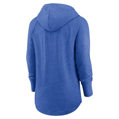Women's Minimal Statement Lightweight Raglan Funnel Neck Pullover Hoodie - Los Angeles Rams Hoodies