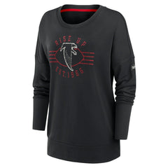 Women's Rewind Playback Icon Performance Pullover Sweatshirt - Atlanta Falcons Pullover