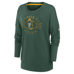 Women's Rewind Playback Icon Performance Pullover Sweatshirt - Green Bay Packers Pullover