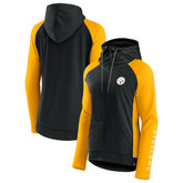 Women's End Around Lightweight Raglan Full-Zip Hoodie Jacket - Pittsburgh Steelers Hoodies