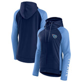 Women's End Around Lightweight Raglan Full-Zip Hoodie Jacket - Tennessee Titans Hoodies