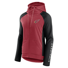 Women's End Around Lightweight Raglan Full-Zip Hoodie Jacket - Arizona Cardinals Hoodies