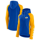 Women's End Around Lightweight Raglan Full-Zip Hoodie Jacket - Los Angeles Rams Hoodies