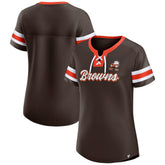 Women's Original State Lace-Up T-Shirt - Cleveland Browns T-shirts