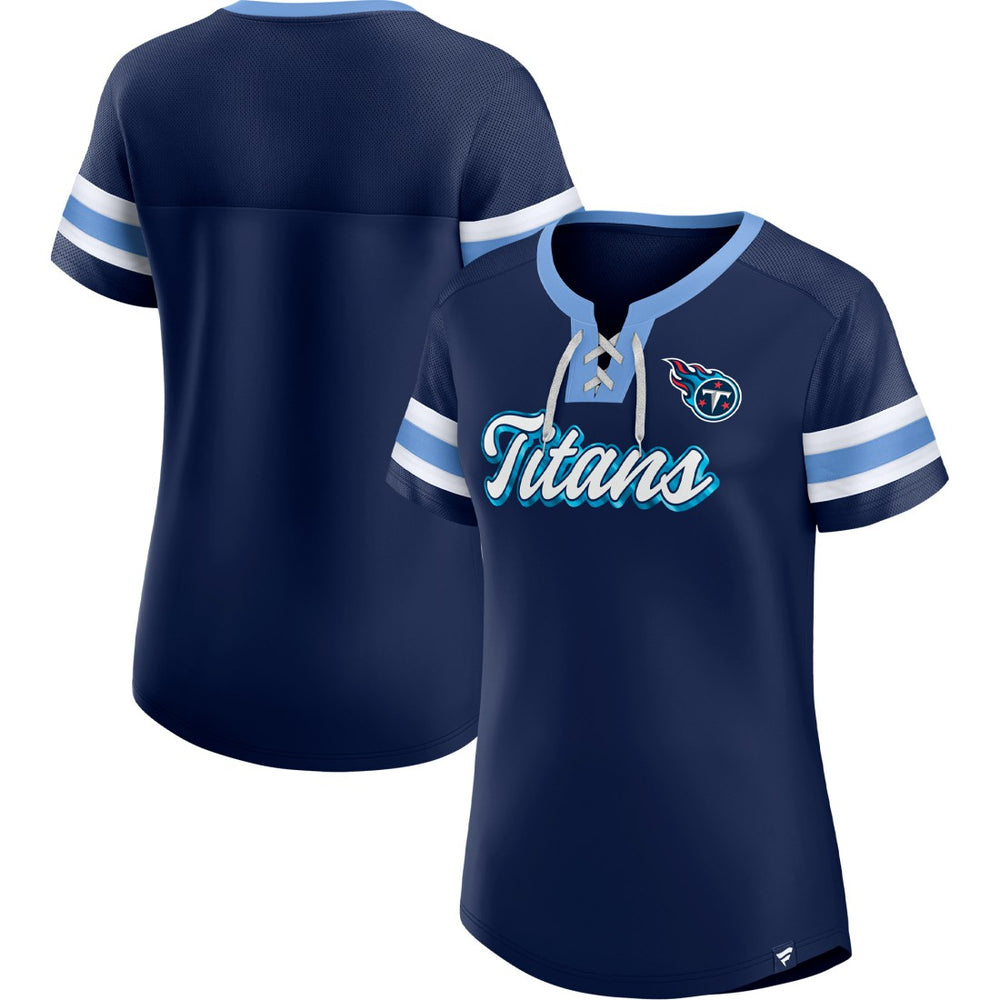 Women's Original State Lace-Up T-Shirt - Tennessee Titans T-shirts