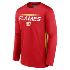NHL Calgary Flames Fanatics Authentic Pro Rink Performance Long Sleeve T-Shirt