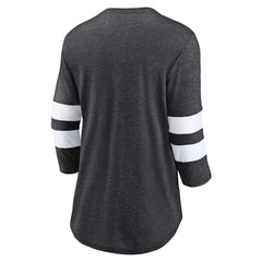 Women's Primary Logo 3/4 Sleeve Scoop Neck T-Shirt - Las Vegas Raiders T-shirts